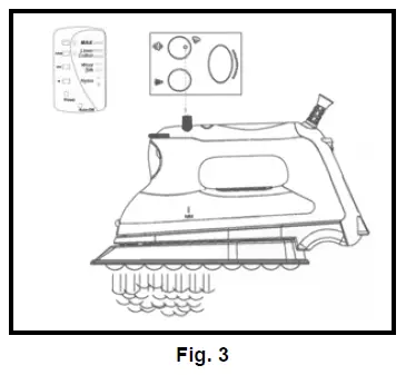 Turn the steam button