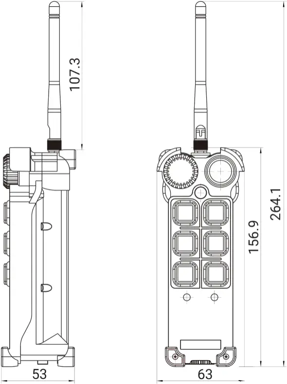 HRC200R - Overall Dimension