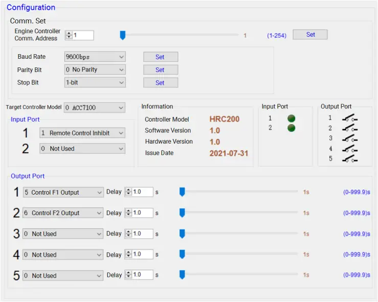 HRC200R - PC Configuration Interface