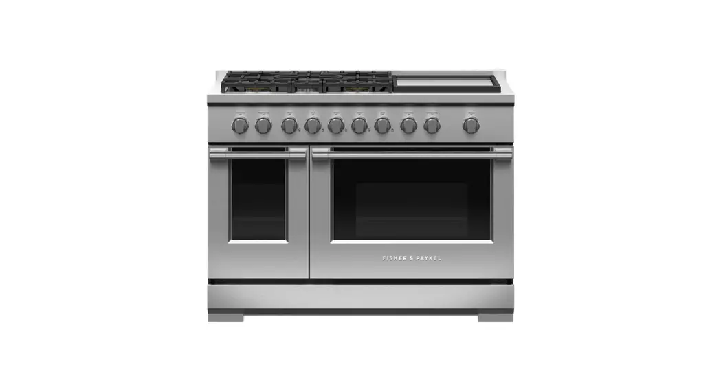 Fisher Paykel Rgv3-485gd-n 48 Inch 5 Burners Gas Range With Griddle User Guide