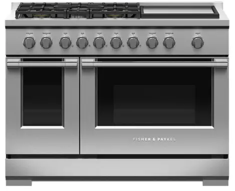 FISHER PAYKEL RGV3 485GD N 48 Inch 5 Burners Gas Range with Griddle