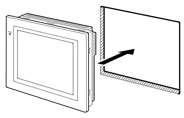 OMRON NS15 NS Series Programmable Terminals - front of the panel