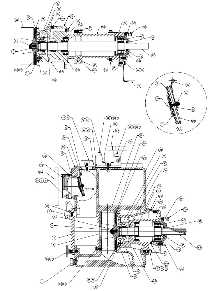 PENTAIR-Hydromatic 40RP-Self-Priming-Sewage-and-Trash-Pumps-FIG-3