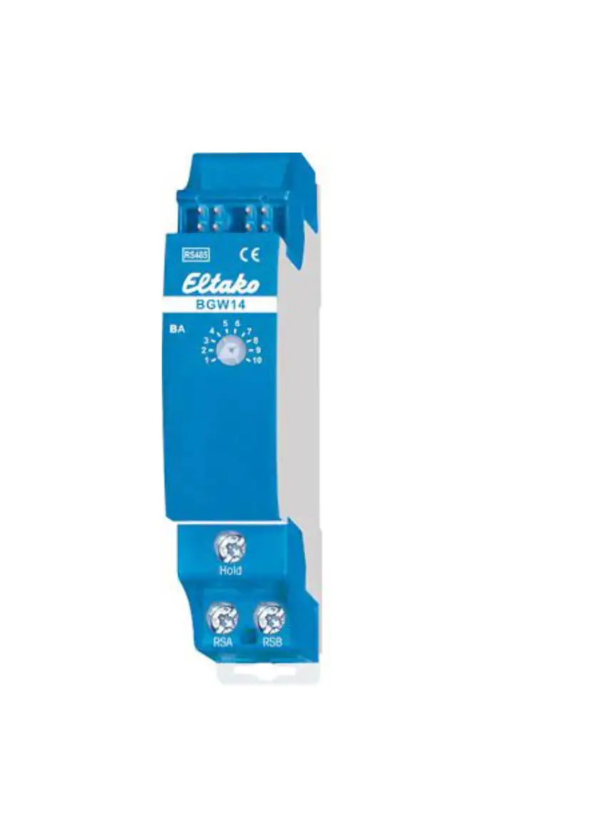 Eltako Bgw14 Bus Gateway Instruction Manual