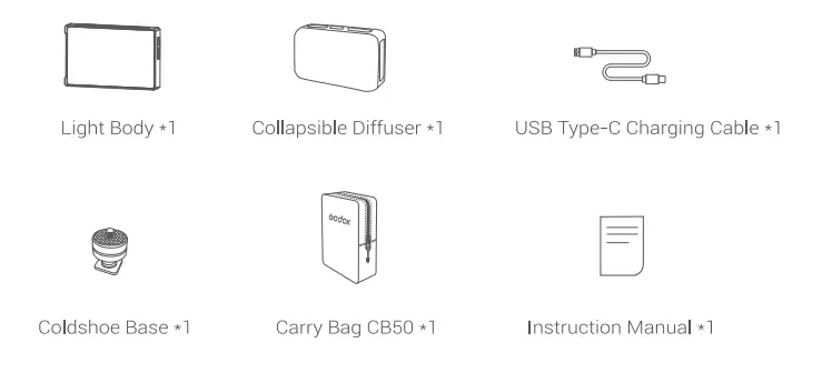Godox C5R LED Panel RGBWW Light - Figure 2