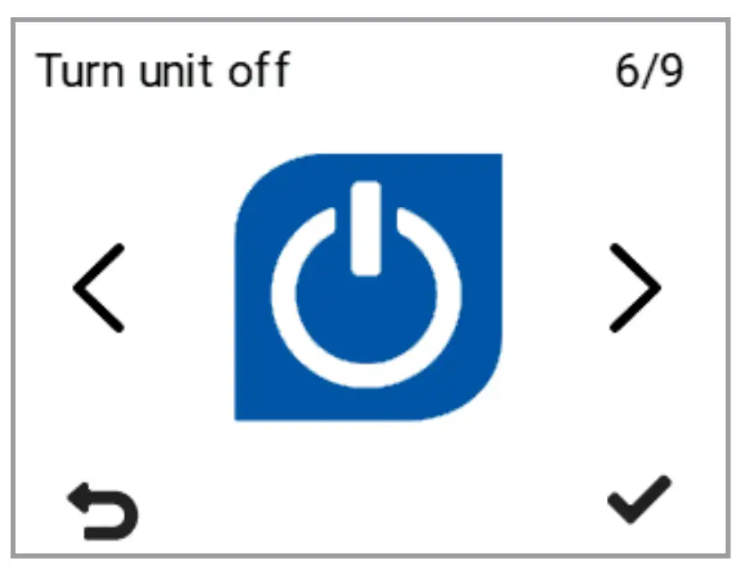 Turning The Unit Off
