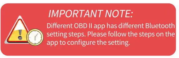 Vgate vLinker FS Bluetooth OBD2 Car Diagnostic Scan Tool - Important note