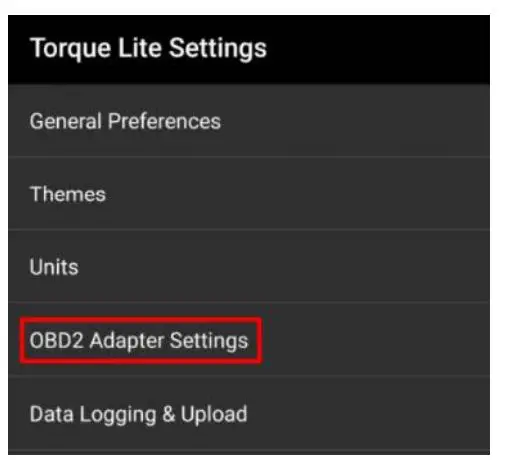 Vgate vLinker FS Bluetooth OBD2 Car Diagnostic Scan Tool - Select OBD2 Adapter Settings