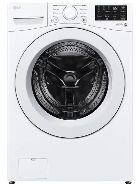 LG WM3470CW 5.0 Cu. Ft. Stackable Smart Front Load Washer