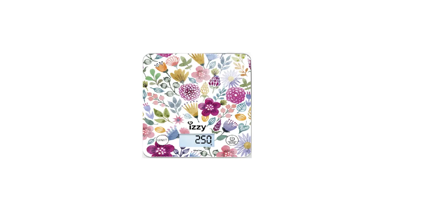 Izzy Iz-7007 Floral Kitchen Scale Instruction Manual Izzy Iz-7007 Floral Kitchen Scale Instruction Manual