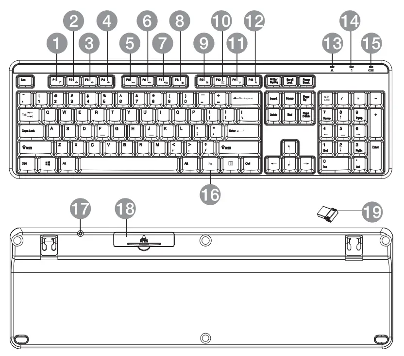 amazon basics B07WV5WN7B Wireless Keyboard - Discription