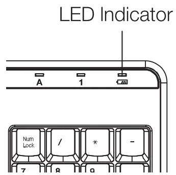amazon basics B07WV5WN7B Wireless Keyboard - LED Indicator
