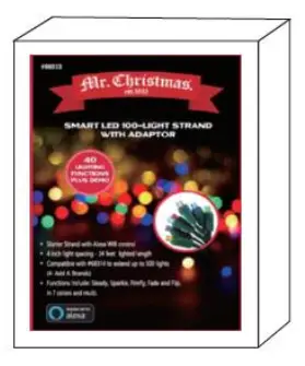 Mr Christmas 68313 RGB Christmas Light Strand - figure 1