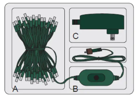 Mr Christmas 68313 RGB Christmas Light Strand - figure 2