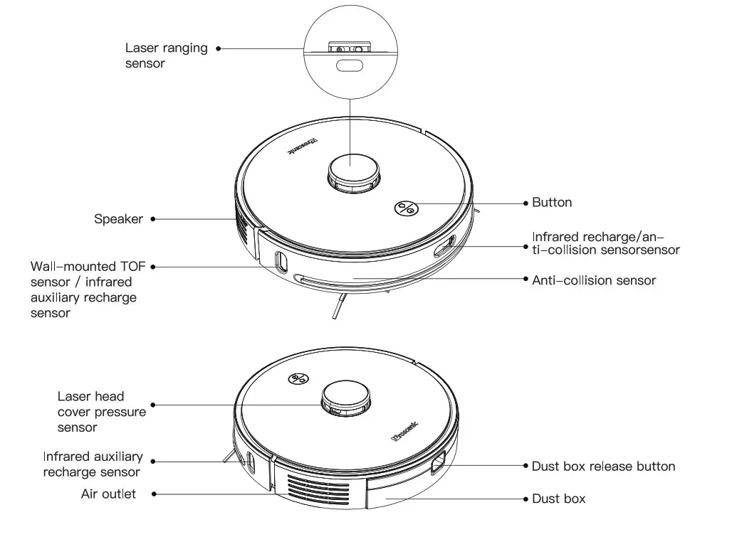 Proscenic Robot Vacuum Cleaner-SENSOR