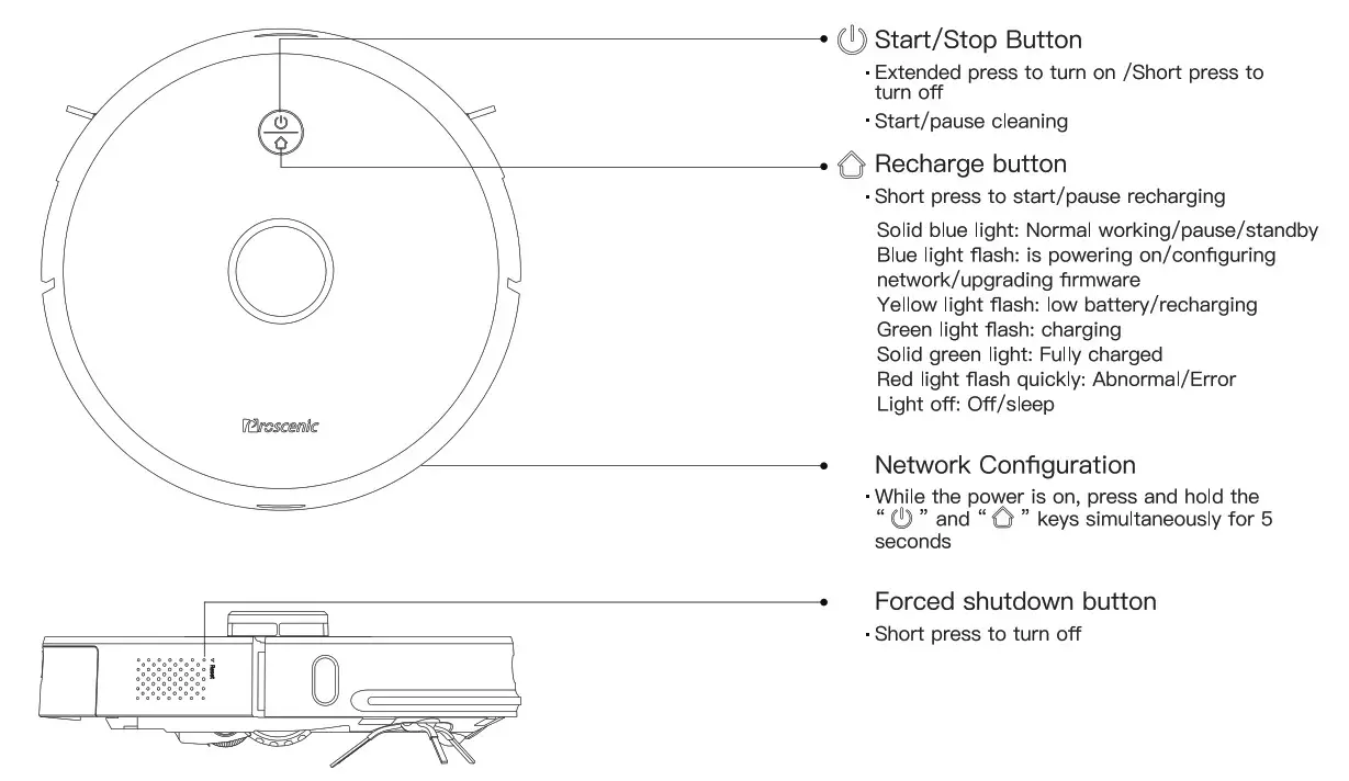 Proscenic Robot Vacuum Cleaner- VacuumpRODUCT