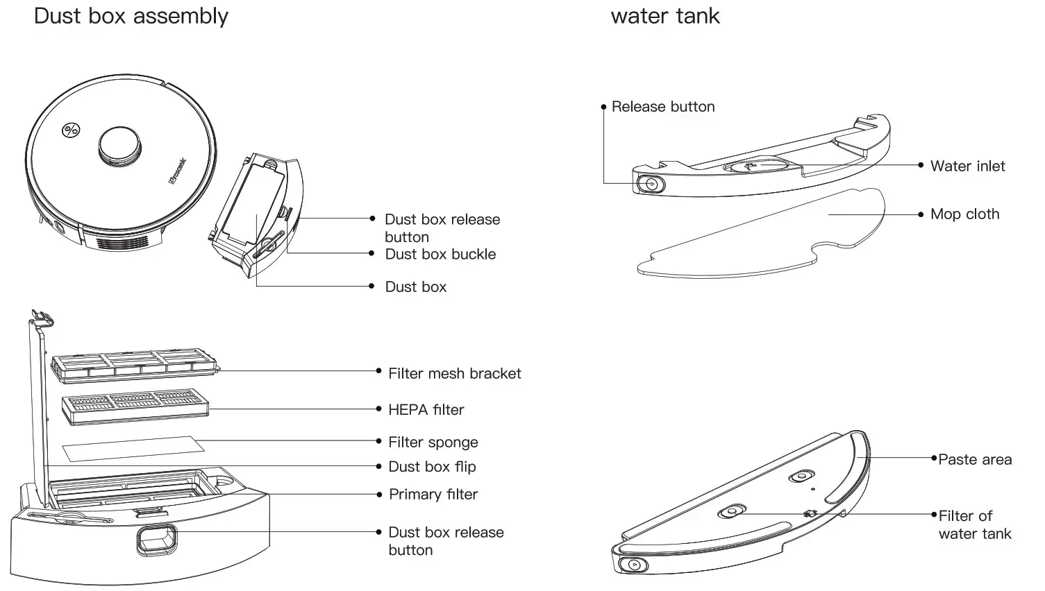 Proscenic Robot Vacuum Cleaner-box