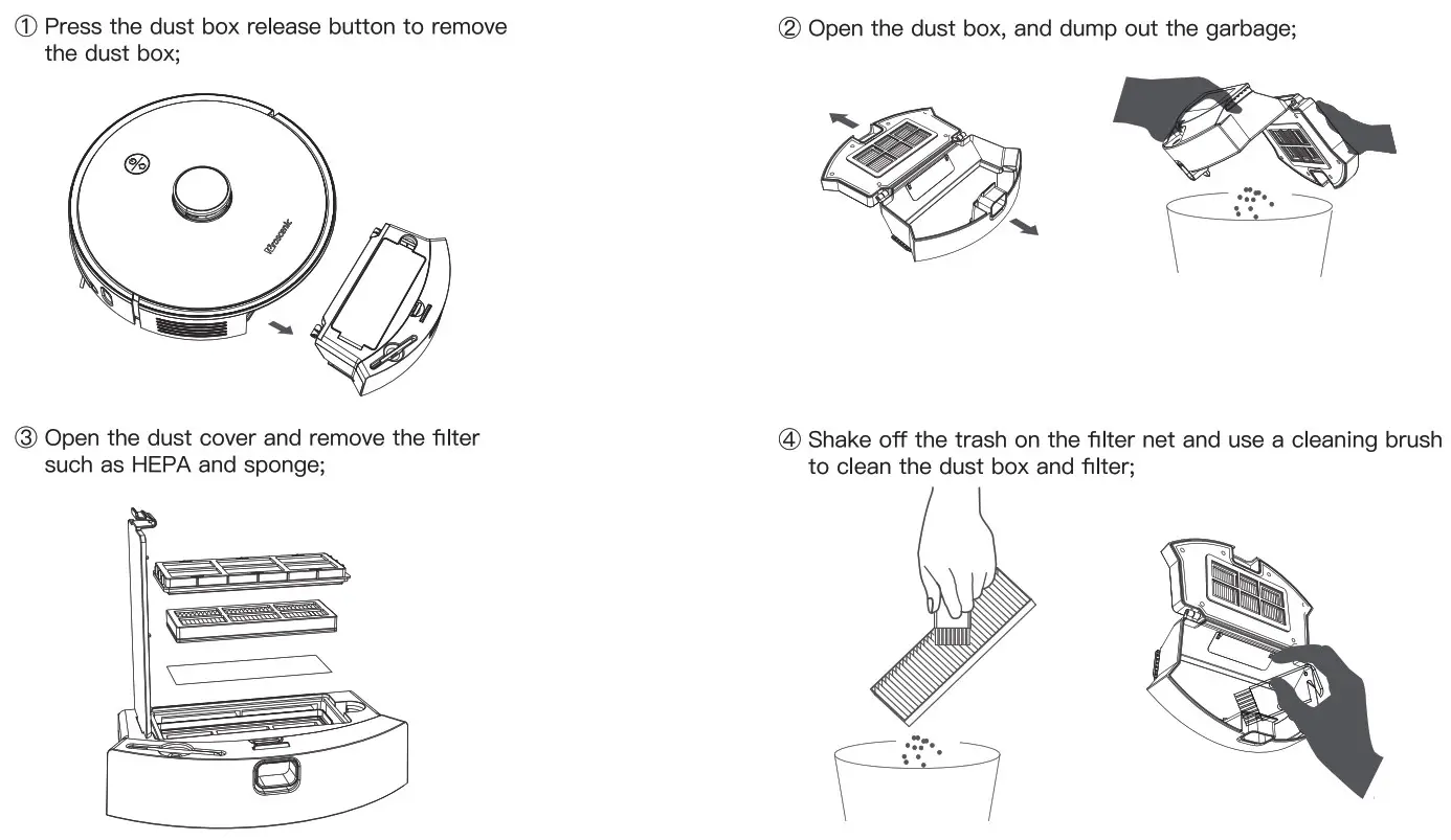 Proscenic Robot Vacuum Cleaner--- dASK