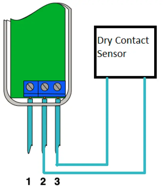 Dry contact sensor