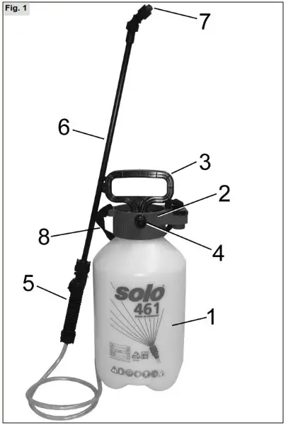 Solo Comfort Garden Pressure Sprayer & Lance 5 Litre - Product Overview