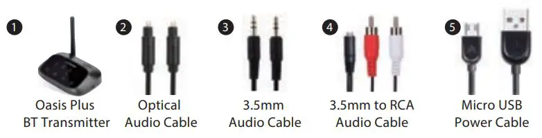 Avantree BTTC-500P-GRY Wireless Audio Transmitter and Receiver User Manual - What’s in the box