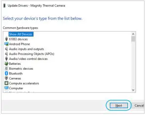 elo UM600503 Temperature Sensor Pro--Press “Next”