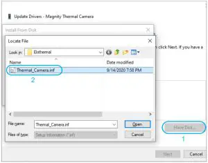 elo UM600503 Temperature Sensor Pro--computer pop-up dialog