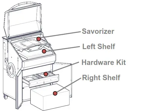 MEMPHIS PRO CART ITC 3 Wood Fire Grill - Packaging Locations