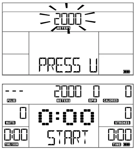 virtufit Ultimate Pro 2i Ergometer Rowing Machine- DISTANCE PROGRAM 3