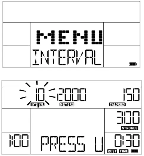 virtufit Ultimate Pro 2i Ergometer Rowing Machine- INTERVAL PROGRAM