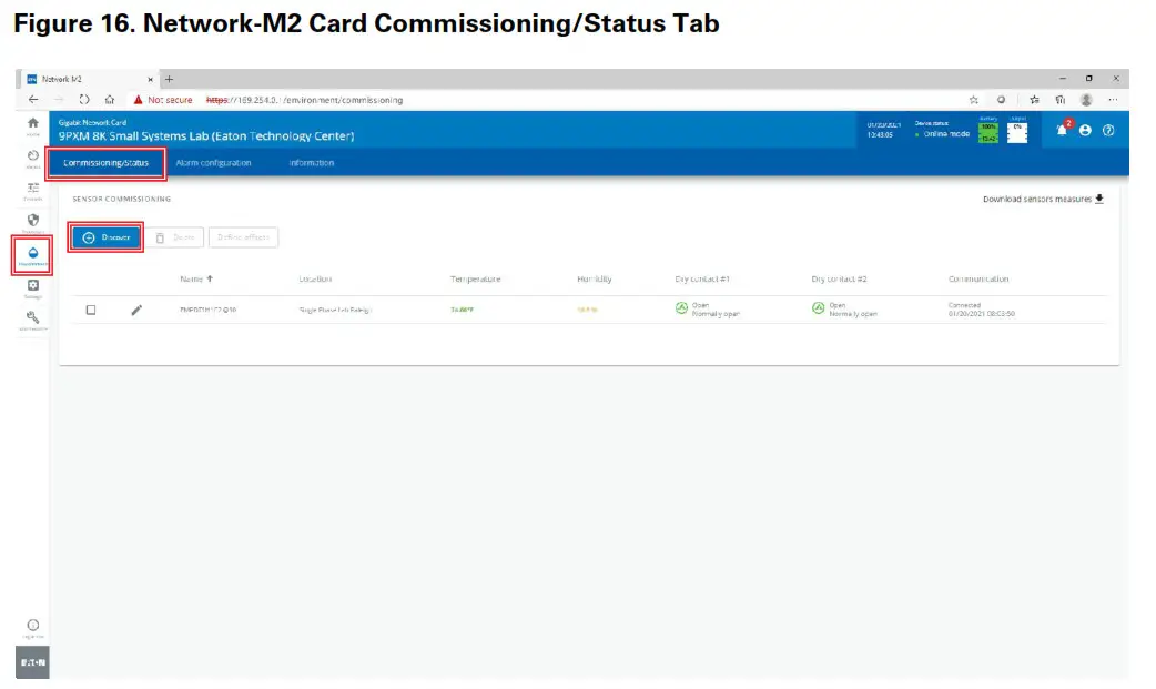 PredictPulse Setup for an Eaton Gigabit Network Network-M2- Figure 15