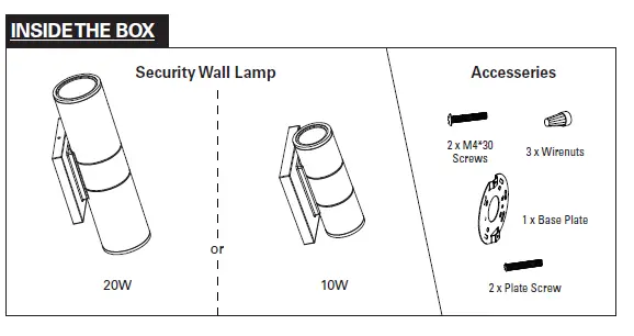 LED Decorative UpDown Wall Sconce fig 1