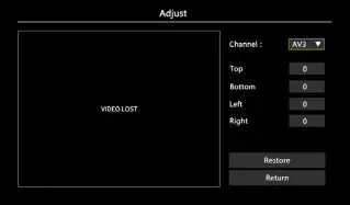 NEXTECH Vehicle DVR, Monitor, Camera Kit - Video Function Image Adjust