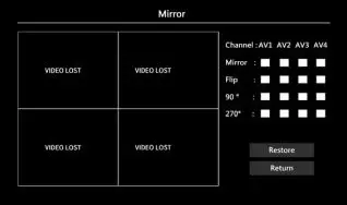 NEXTECH Vehicle DVR, Monitor, Camera Kit - Video Function Mirror