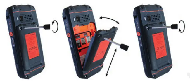 i safa Mobile M53A01 Internet- CHANGING THE BATTERY