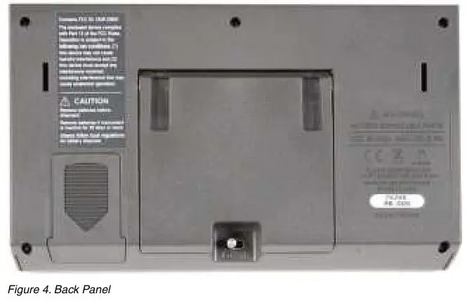 FLUKE Hart Scientific Thermo Hygrometer - Figure 4. Back Panel