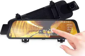 REXING M1 1296P Mirror Front and Rear Dash Cam