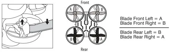 Costco Palm Sized High Performance Drone - REPLACING THE PROPELLER BLADE