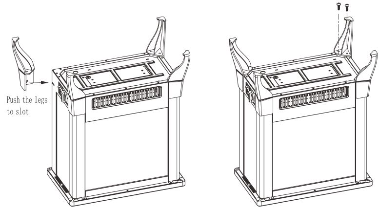 COSTWAY FP10056US Freestanding Electric Fireplace Stove - Leg