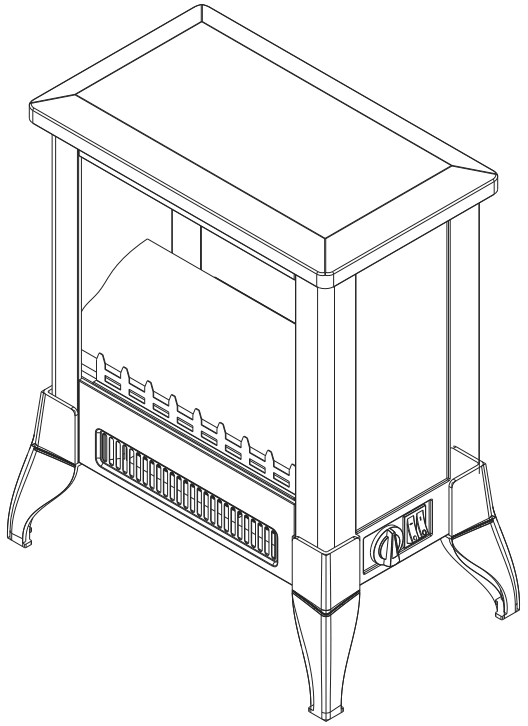 COSTWAY FP10056US Freestanding Electric Fireplace Stove