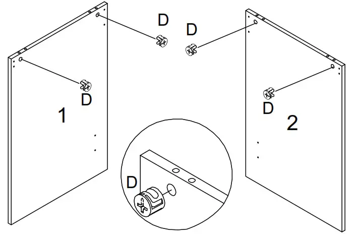 Desk Student White - Step 1