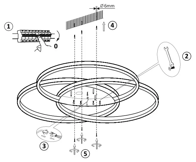 Paul Neuhaus 834293 LED Pendant Light- Fitting