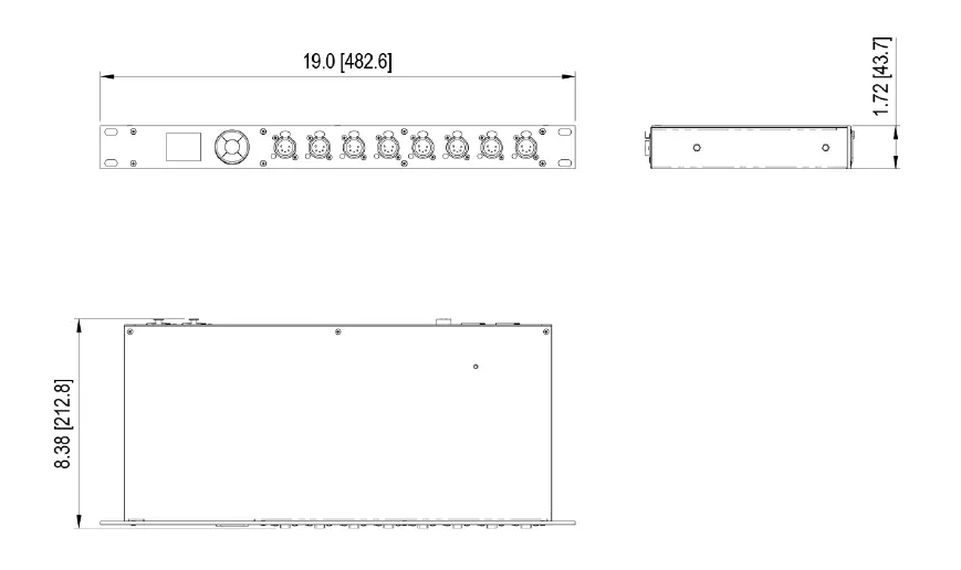 ProPlex PPIQB825RR IQ Two 88 2x 8-Way Ethernet DMX Node 1