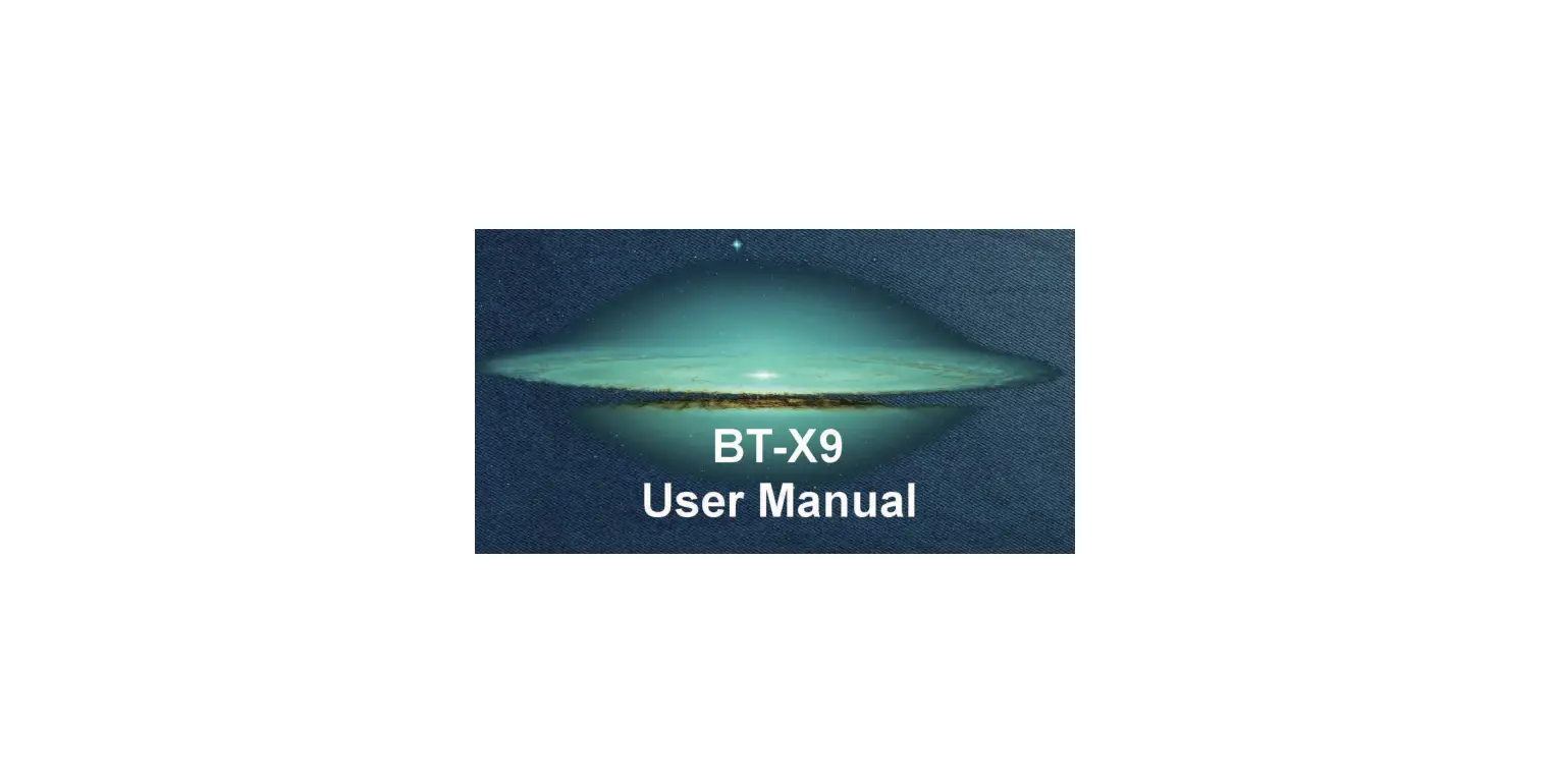 Shenzhen Ruite Tradeling Bt-x9 Built-in Rechargeable Lithium-ion Battery User Manual