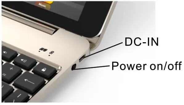 NokBabo iPad keyboard case - interfece