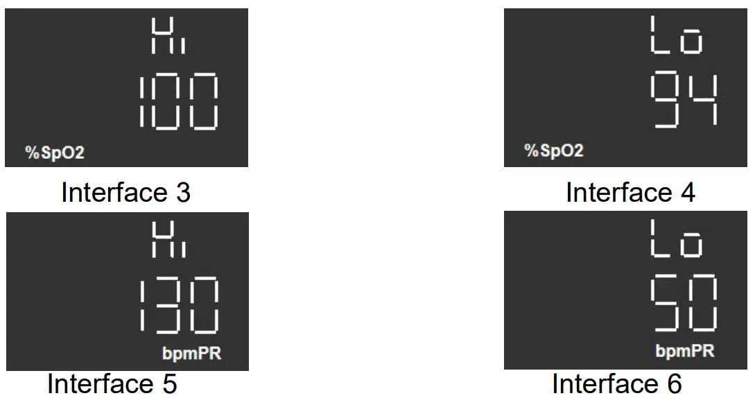 JUMPER JPG-500G Pulse Oximeter - Interface3