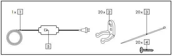 LIVARNO home 364775 LED Rope Light Instruction - List of pictograms