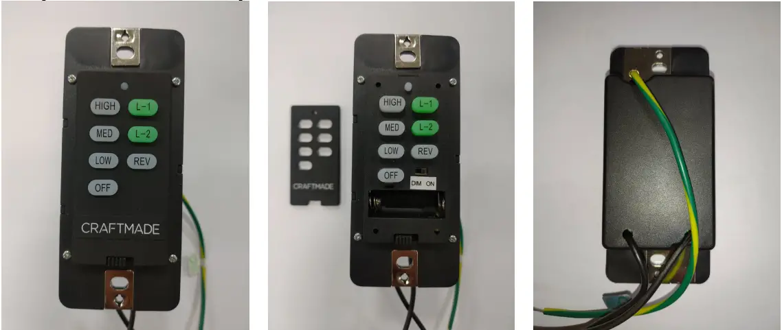 CRAFTMADE UC7224T4 Transmitter Panel
