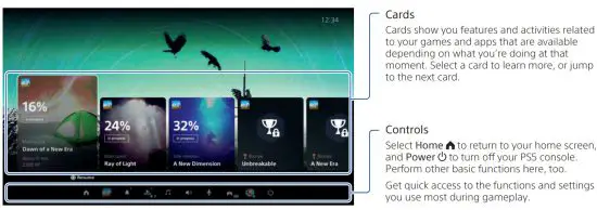 SONY CFI 1116B PS5 PlayStation 5 Digital Edition - Control centre