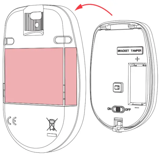 HIKVISION DS PDP15P EG2 WB WE Wireless PIR Detector - sponge